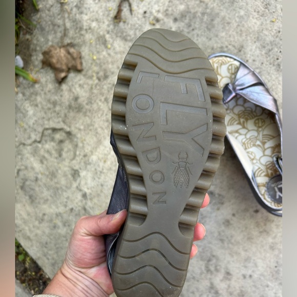 Fly London Yakin Pewter Wedge, size 38 - Picture 9 of 9